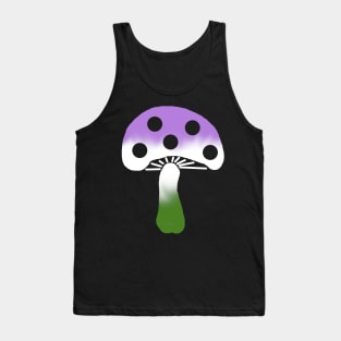 Genderqueer Pride Mushroom Tank Top